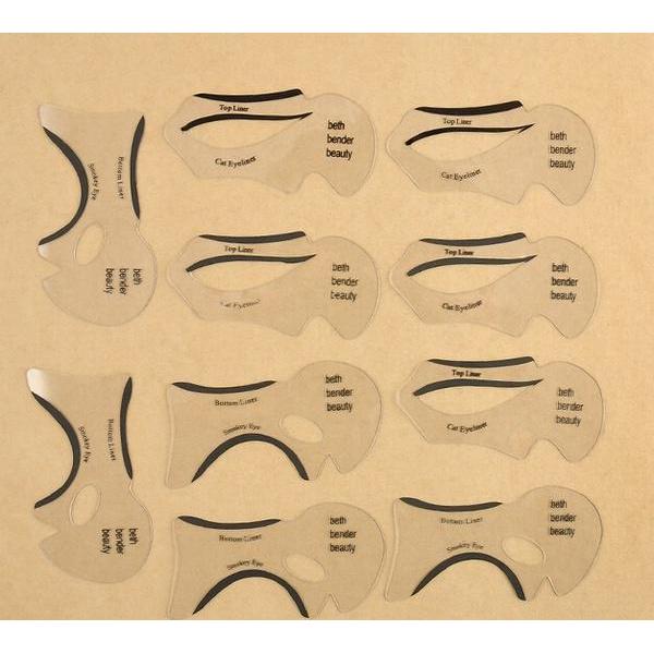 Eyeliner Stencil Set for Precise Wings (10 Pack) by HitMyNeed