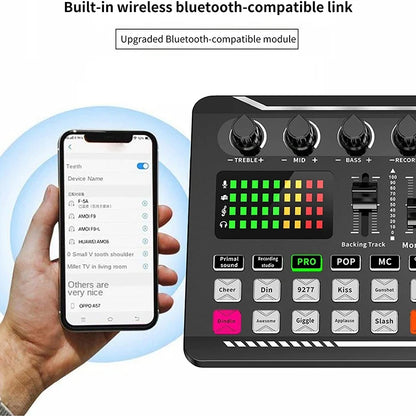 F998 Podcast Sound Card & BM800 Mic Studio Kit by HitMyNeed