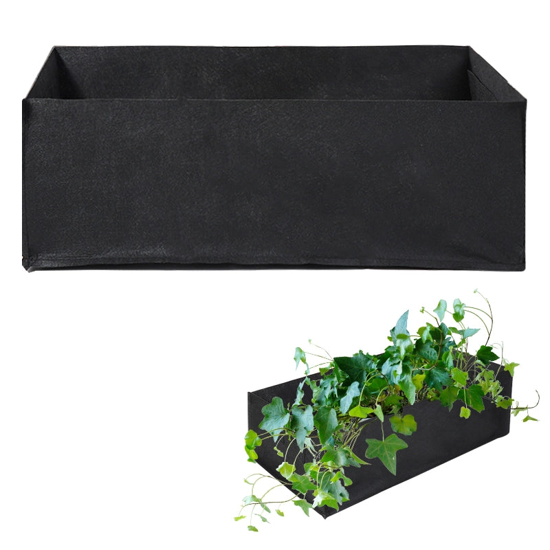 Fabric Garden Grow Bags Rectangular (Set of 5) by HitMyNeed