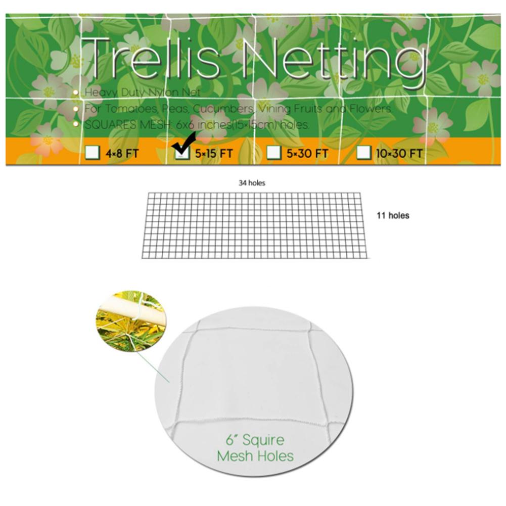 Fabric Garden Trellis Netting for Climbing Plants by HitMyNeed