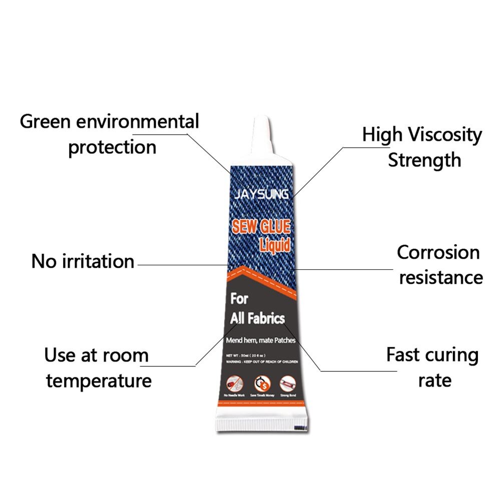 Fabric Glue for Clothing Repairs and DIY Projects 50ml by HitMyNeed