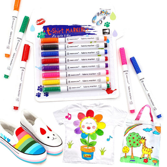 Fabric Marker Pens Set for Clothes and DIY Crafts by HitMyNeed