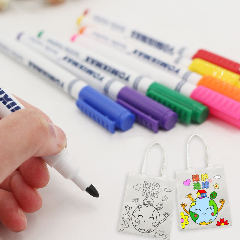 Fabric Marker Pens Set for Clothes and DIY Crafts by HitMyNeed