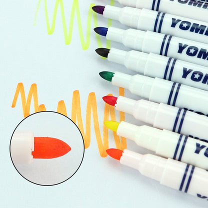 Fabric Paint Markers DIY Set, 12 Permanent Colors by HitMyNeed