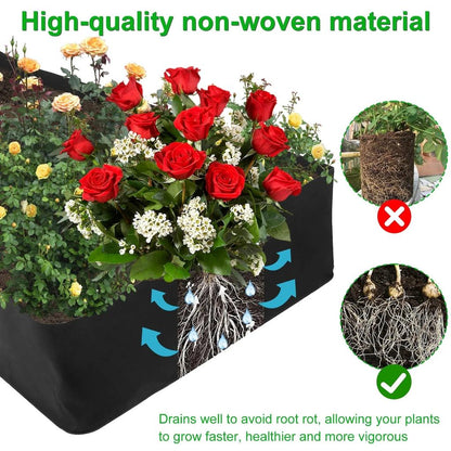 Fabric Raised Garden Bed with 4 or 8 Grids by HitMyNeed