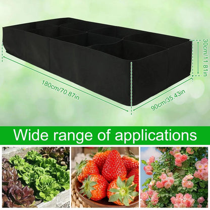 Fabric Raised Garden Bed with 4 or 8 Grids by HitMyNeed