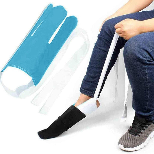 Fabric Sock Aid with Handles for Easy Dressing by HitMyNeed