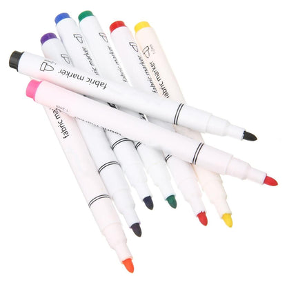Fabric T-Shirt Marker Pens Set, 8 Vibrant Colors by HitMyNeed