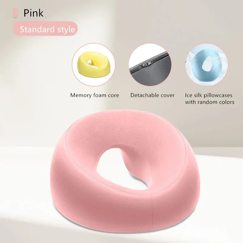 Face Down Desk Nap Pillow Memory Foam Headrest pink by HitMyNeed