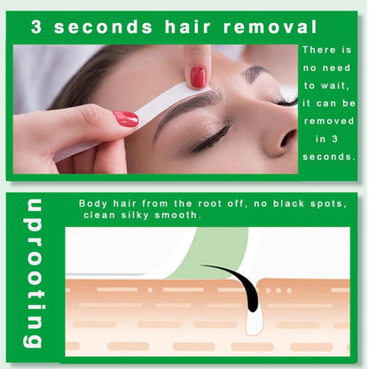 Face Wax Strips 24-Pack DIY Hair Removal Set by HitMyNeed