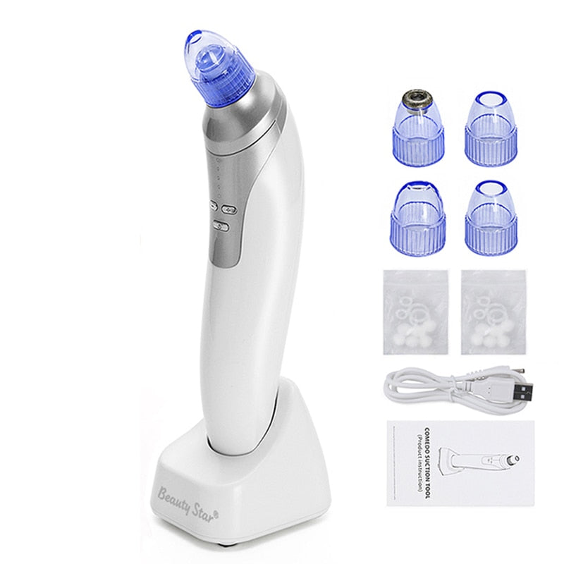 Facial Vacuum Blackhead Remover with 4 Heads by HitMyNeed