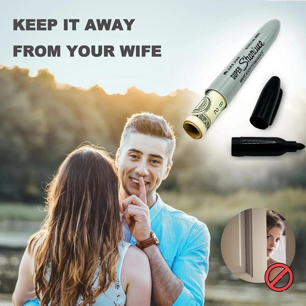 Fake Black Marker Pen Hidden Safe Storage by HitMyNeed
