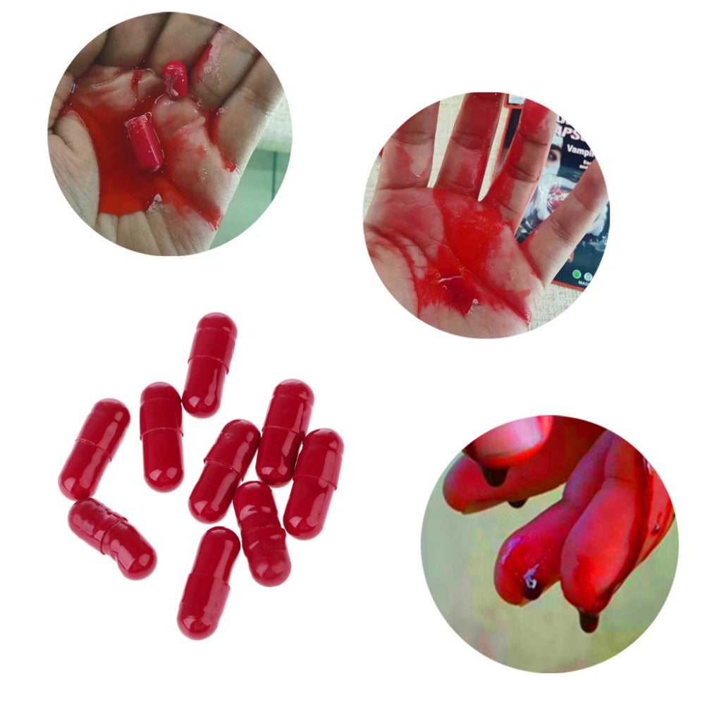 Fake Blood Capsules 3-Pack for Realistic Effects by HitMyNeed