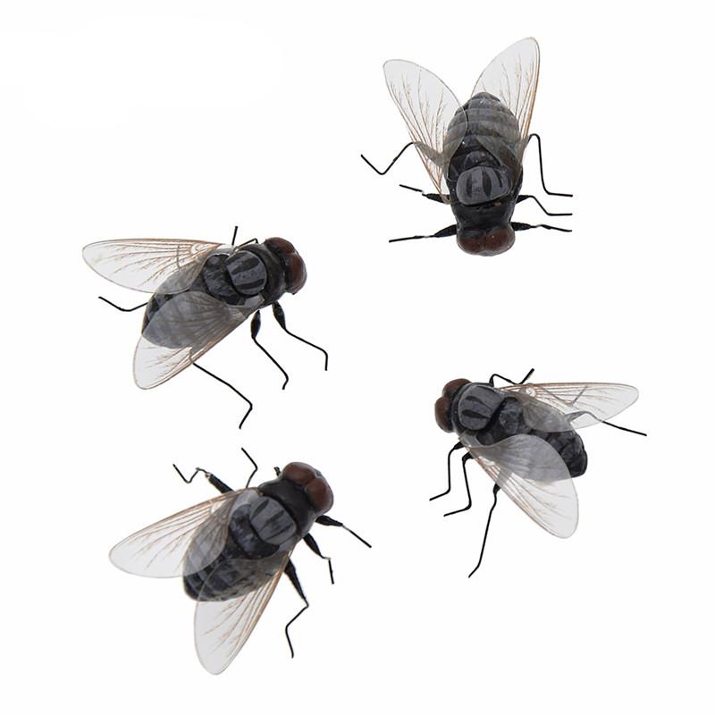 Fake Fly Fridge Magnets Set of 4 by HitMyNeed