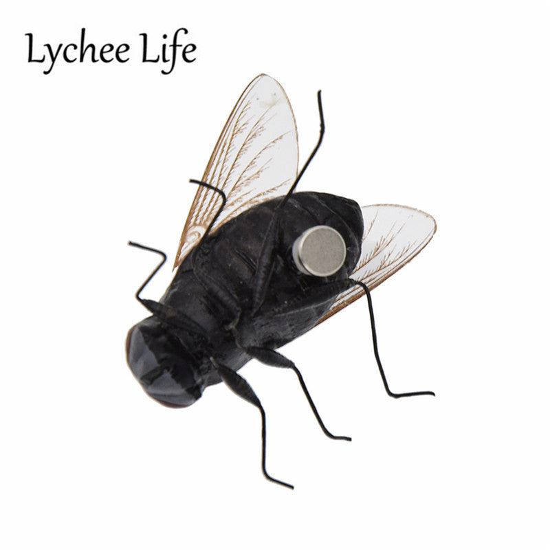 Fake Fly Fridge Magnets Set of 4 by HitMyNeed