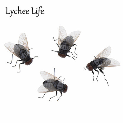 Fake Fly Fridge Magnets Set of 4 by HitMyNeed