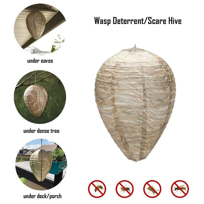 Fake Hornets Nest Hanging Wasp Deterrent by HitMyNeed