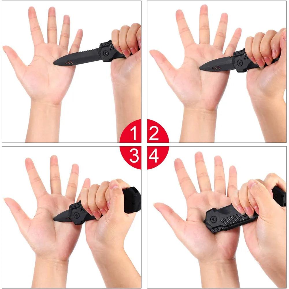 Fake Retractable Knife Prop with Disappearing Blade by HitMyNeed