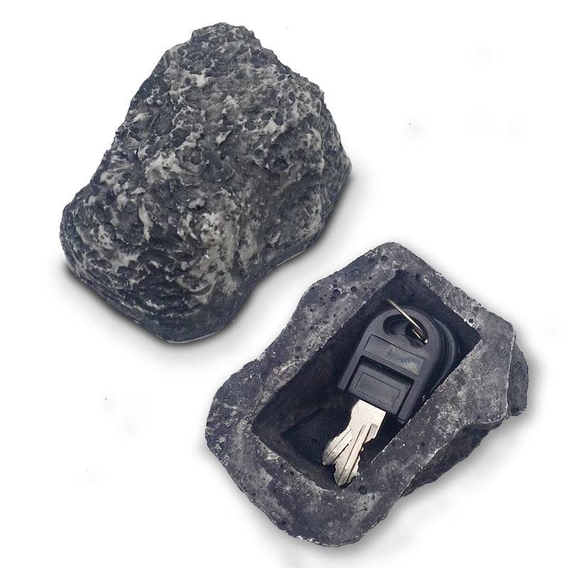 Fake Rock Key Hider Outdoor Security Safe by HitMyNeed