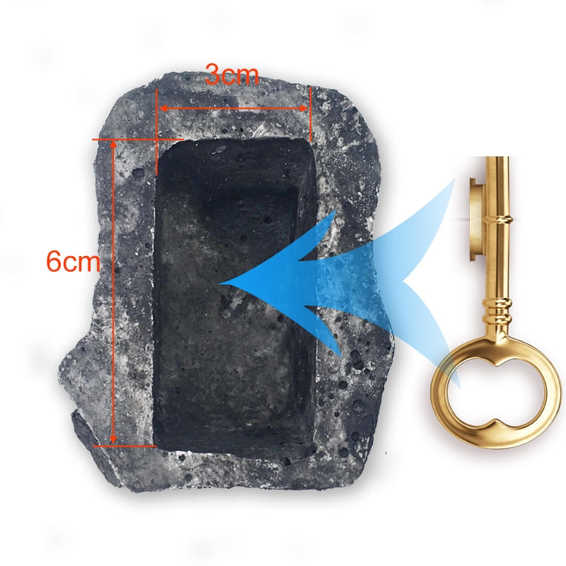 Fake Rock Key Hider Outdoor Security Safe by HitMyNeed