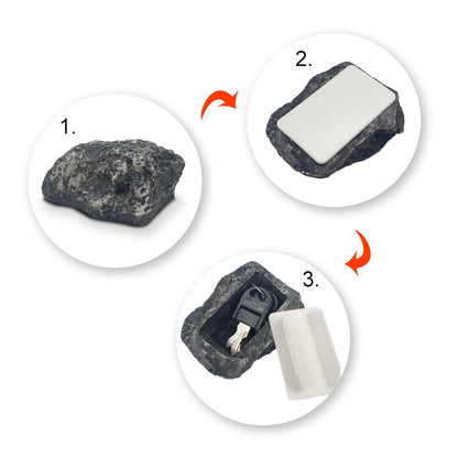 Fake Rock Key Hider Outdoor Security Safe by HitMyNeed