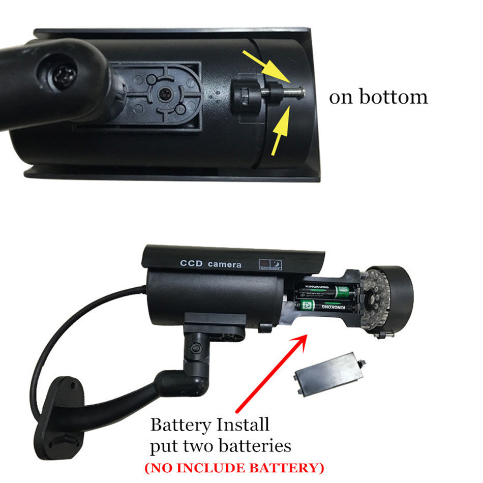Fake Security Camera with Flashing LED for Home & Office by HitMyNeed