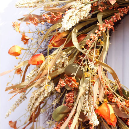 Fall Hanging Artificial Door Wreath 24 Inch by HitMyNeed
