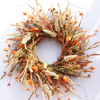 Fall Hanging Artificial Door Wreath 24 Inch by HitMyNeed