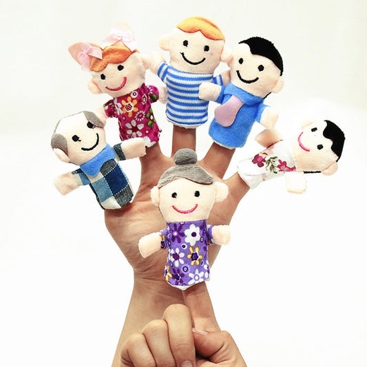 Family Finger Puppets Set for Kids Learning & Play by HitMyNeed
