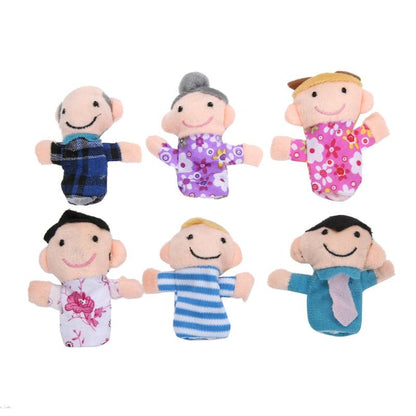 Family Finger Puppets Set for Kids Learning & Play by HitMyNeed