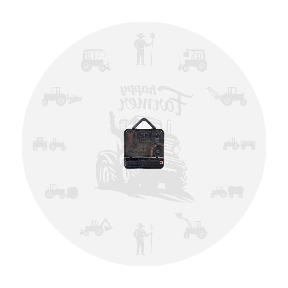 Farmer Analog Wall Clock with Farm Equipment Icons by HitMyNeed