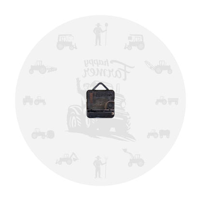 Farmer Analog Wall Clock with Farm Equipment Icons by HitMyNeed