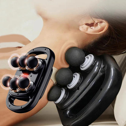 Fascia & Muscle Massage Gun with 6 Heads, 9 Modes by HitMyNeed