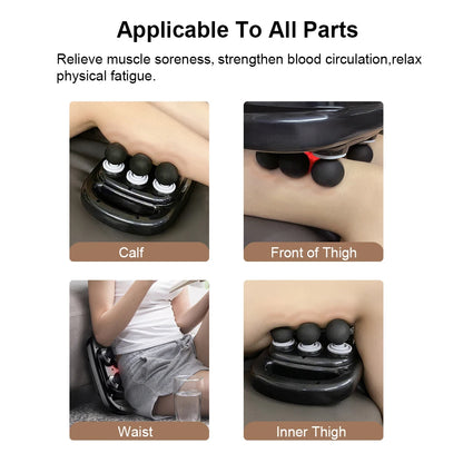 Fascia & Muscle Massage Gun with 6 Heads, 9 Modes by HitMyNeed