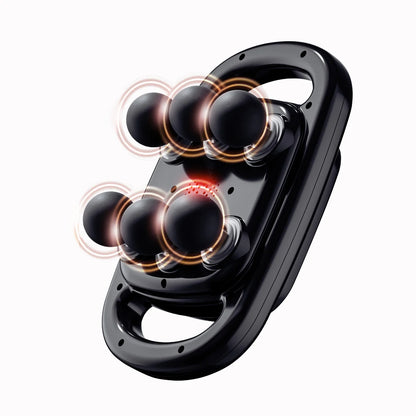Fascia & Muscle Massage Gun with 6 Heads, 9 Modes black by HitMyNeed