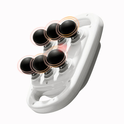 Fascia & Muscle Massage Gun with 6 Heads, 9 Modes white by HitMyNeed