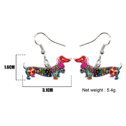 Fashion Dangle Dachshund Earrings for Dog Lovers by HitMyNeed