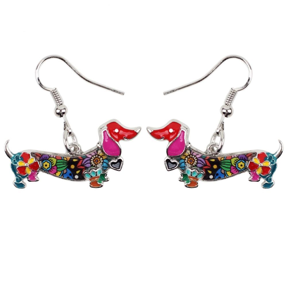 Fashion Dangle Dachshund Earrings for Dog Lovers by HitMyNeed