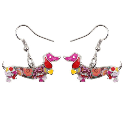 Fashion Dangle Dachshund Earrings for Dog Lovers by HitMyNeed