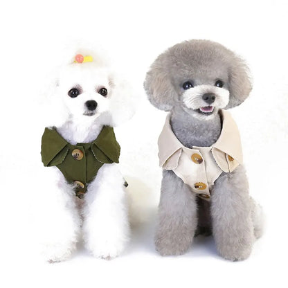 Fashion Dog Trench Coat for Autumn and Winter Walks by HitMyNeed