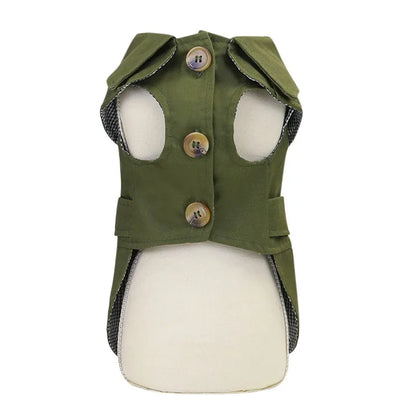 Fashion Dog Trench Coat for Autumn and Winter Walks by HitMyNeed