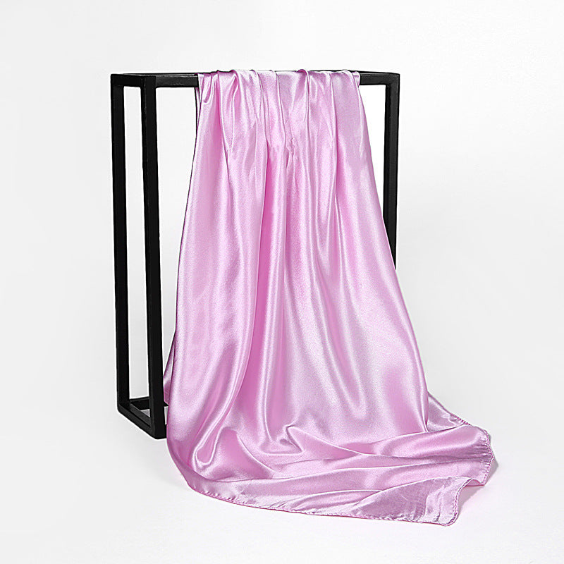 Fashion Square Satin Head Scarf 90 x 90cm pink by HitMyNeed