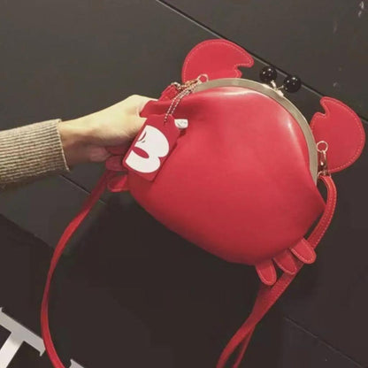Fashionable Crossbody Crab Bag with Kiss Lock by HitMyNeed
