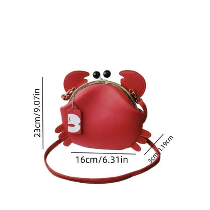 Fashionable Crossbody Crab Bag with Kiss Lock by HitMyNeed