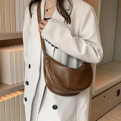 Fashionable Half Moon Shoulder Bag Crossbody by HitMyNeed