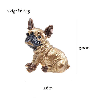 Fashionable Metal Dog Brooch Pin for Jackets & Bags by HitMyNeed