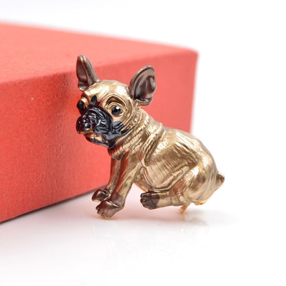 Fashionable Metal Dog Brooch Pin for Jackets & Bags by HitMyNeed