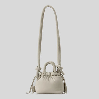 Fashionable Small Puffer Shoulder Bag gray by HitMyNeed