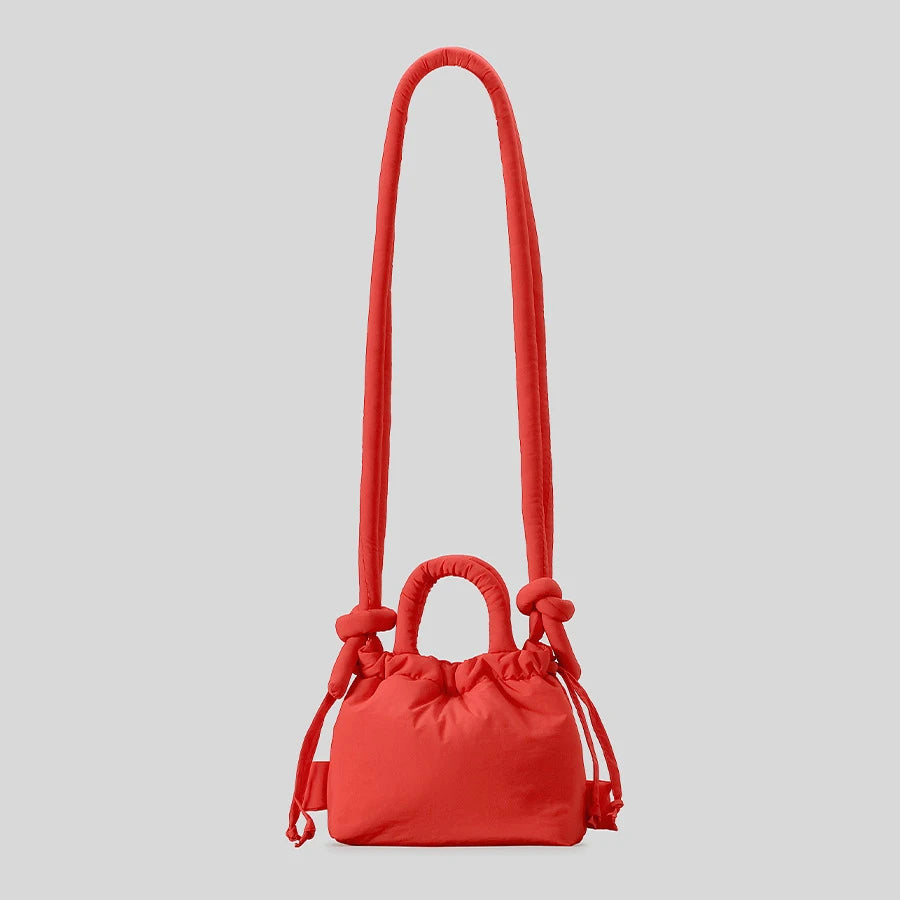Fashionable Small Puffer Shoulder Bag red by HitMyNeed