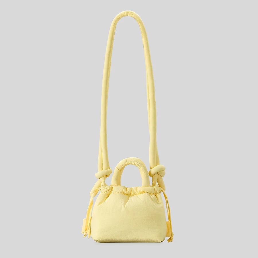 Fashionable Small Puffer Shoulder Bag yellow by HitMyNeed